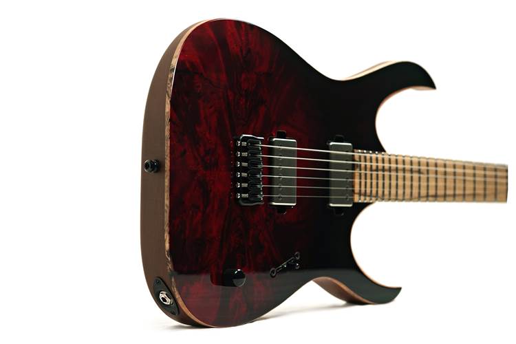 Mayones Duvell Elite 6 Blood Red Fade Pale Moon Ebony 3A Fretboard #DF2505041 Mayones Duvell Elite 6 Blood Red Fade Pale Moon Ebony 3A Fretboard #DF2505041