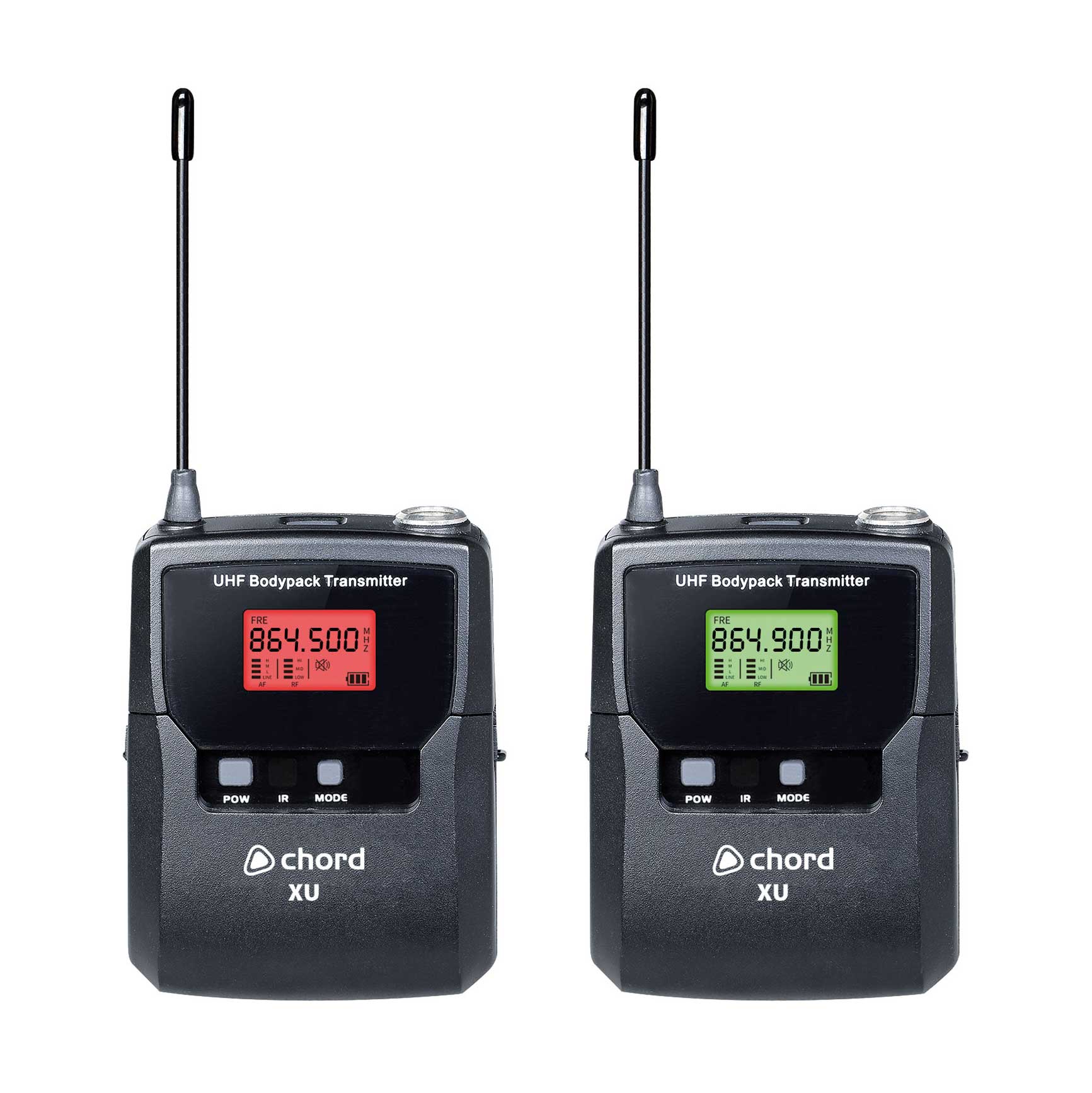Chord XU series UHF Microphone Systems 2 Channel Headset 