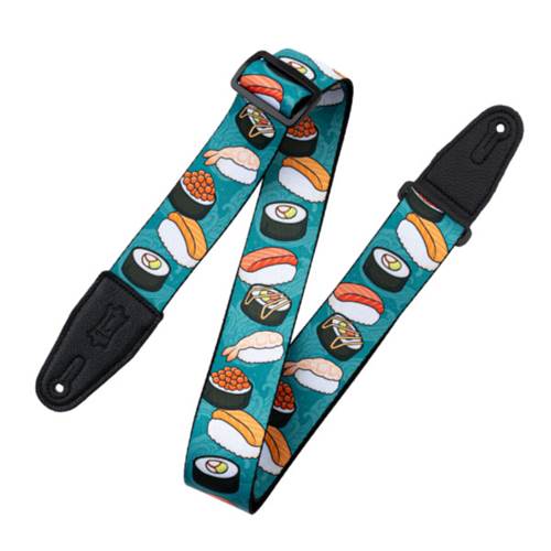 Levy's Tasty Grooves Poly Strap Teal Sushi Roll Levy's Tasty Grooves Poly Strap Teal Sushi Roll