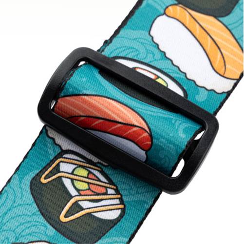 Levy's Tasty Grooves Poly Strap Teal Sushi Roll Levy's Tasty Grooves Poly Strap Teal Sushi Roll