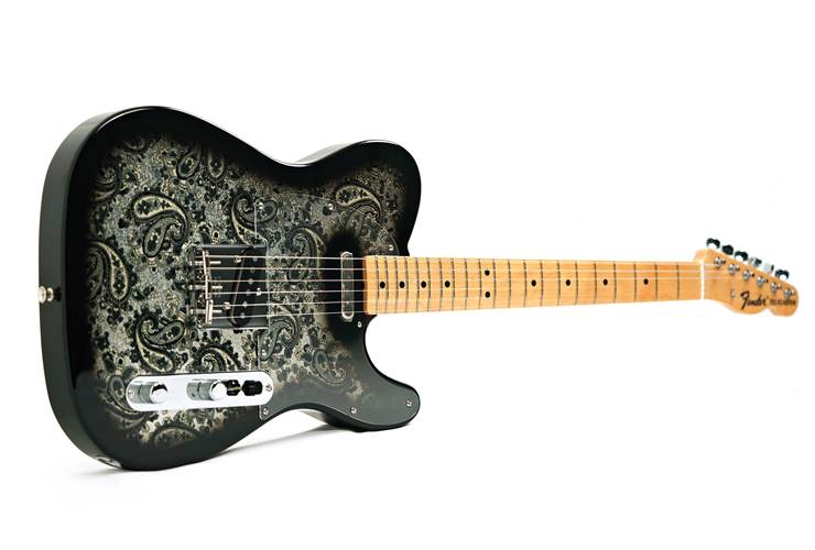 Fender Made in Japan Limited Telecaster Black Paisley Maple Fingerboard Fender Made in Japan Limited Telecaster Black Paisley Maple Fingerboard