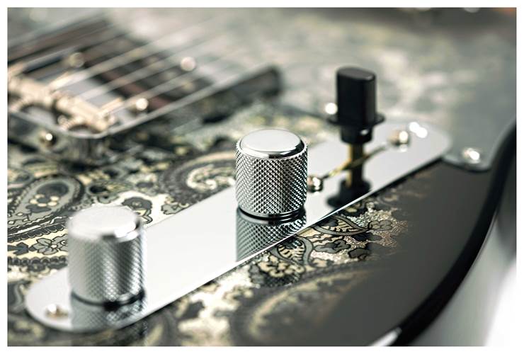 Fender Made in Japan Limited Telecaster Black Paisley Maple Fingerboard Fender Made in Japan Limited Telecaster Black Paisley Maple Fingerboard