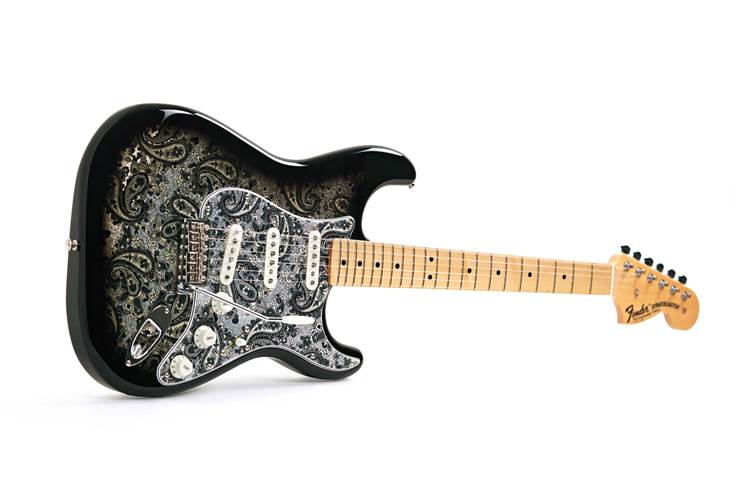 Fender Made in Japan Limited Stratocaster Black Paisley Maple Fingerboard Fender Made in Japan Limited Stratocaster Black Paisley Maple Fingerboard