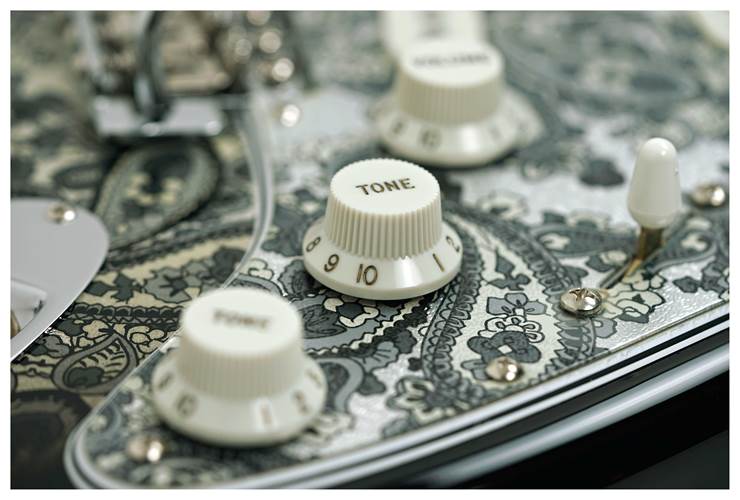 Fender Made in Japan Limited Stratocaster Black Paisley Maple Fingerboard Fender Made in Japan Limited Stratocaster Black Paisley Maple Fingerboard