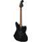 Squier FSR Affinity Jaguar Metallic Black Indian Laurel Fingerboard Front View