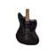 Squier FSR Affinity Jaguar Metallic Black Indian Laurel Fingerboard Front View