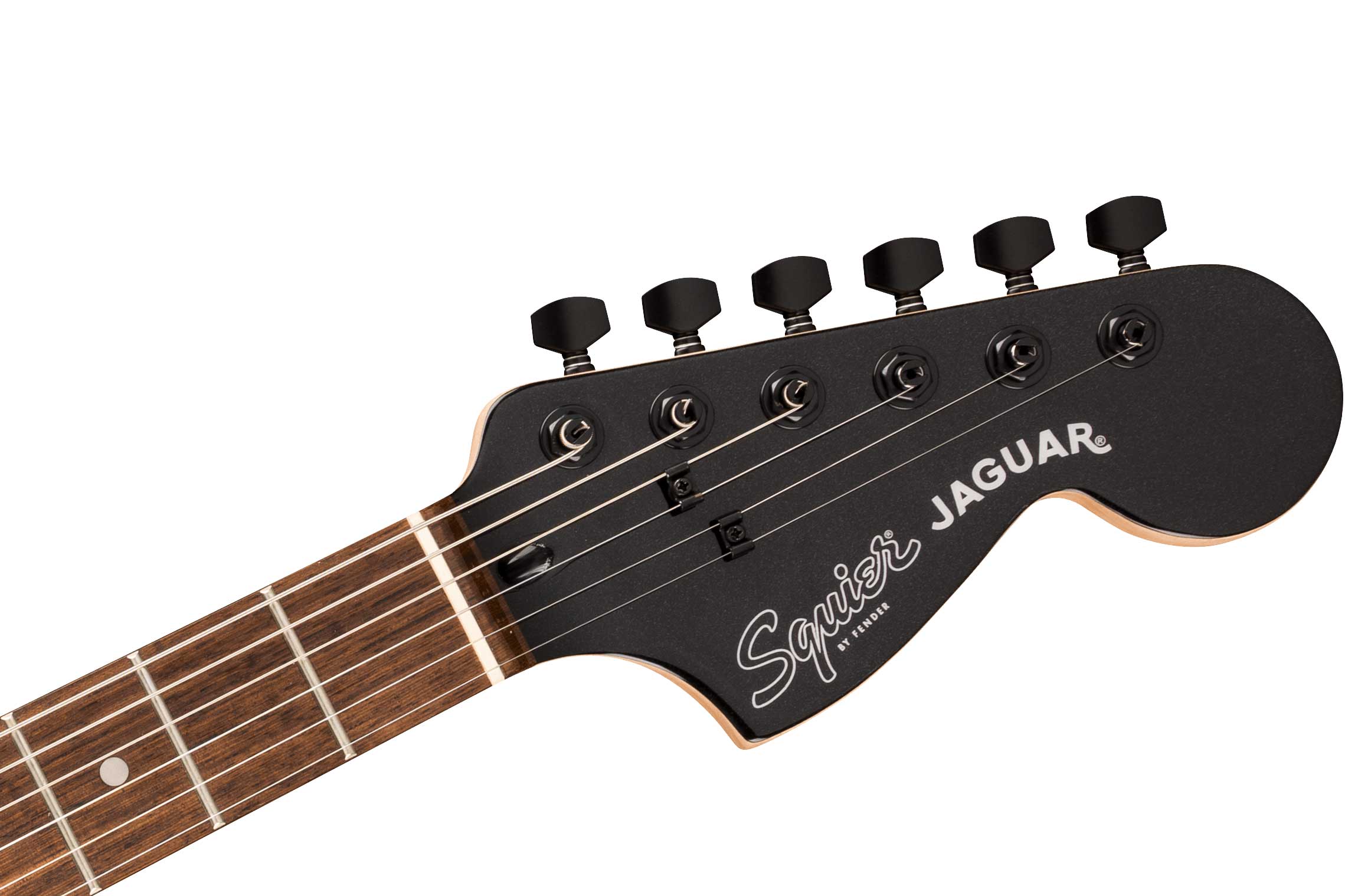 Squier FSR Affinity Jaguar Metallic Black Indian Laurel Fingerboard