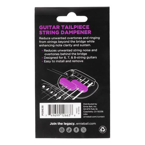 Ernie Ball String Dampener - Guitar Tailpiece Ernie Ball String Dampener - Guitar Tailpiece