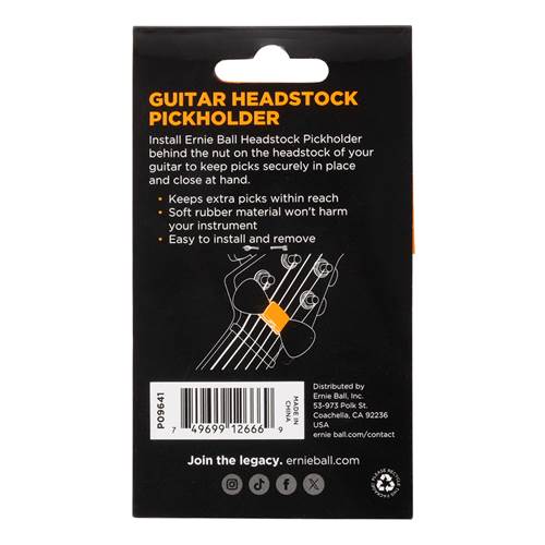 Ernie Ball Pickholder - Guitar Headstock Ernie Ball Pickholder - Guitar Headstock
