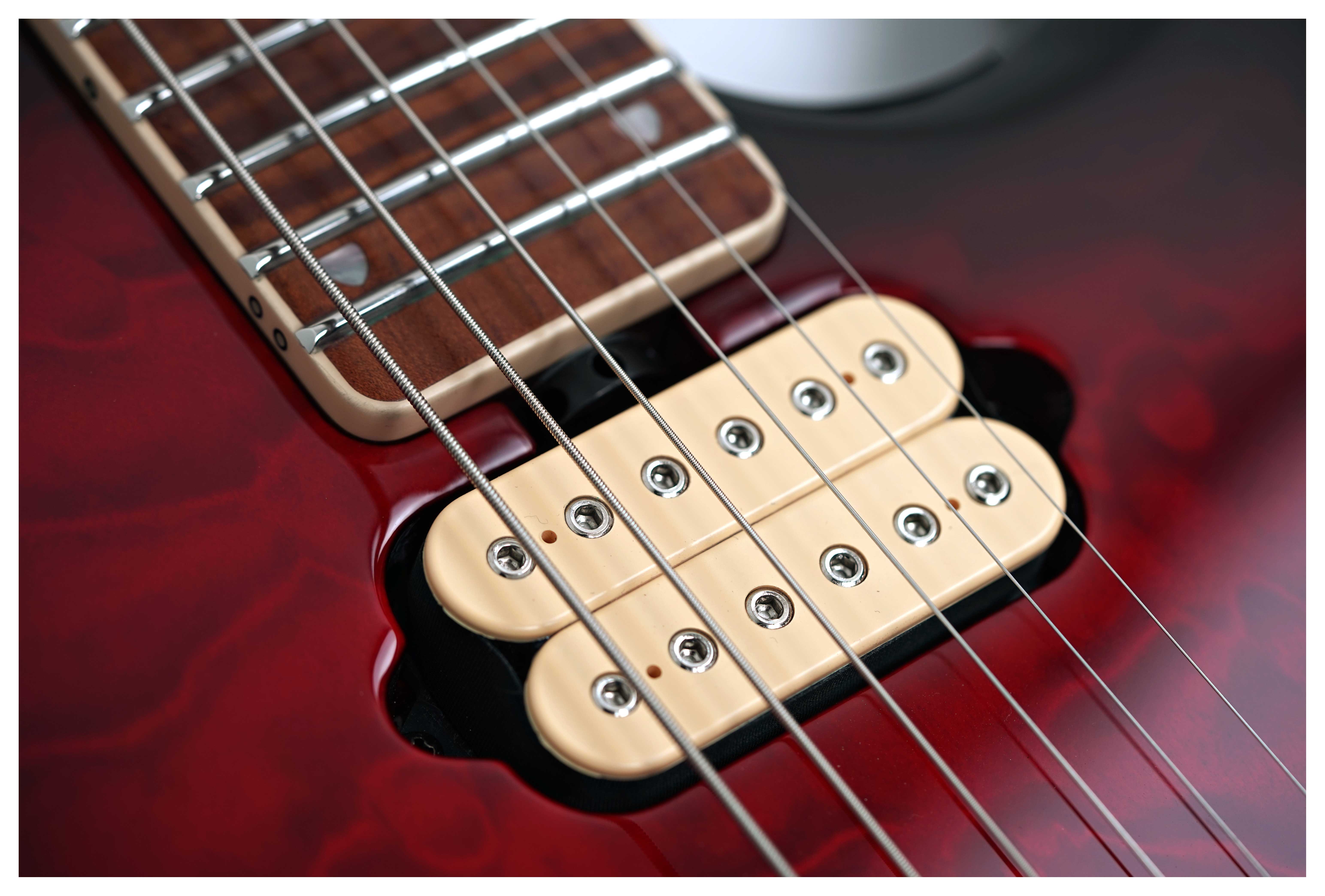 Music Man BFR Baritone JP15 John Petrucci Cherry Creamsicle #D01093