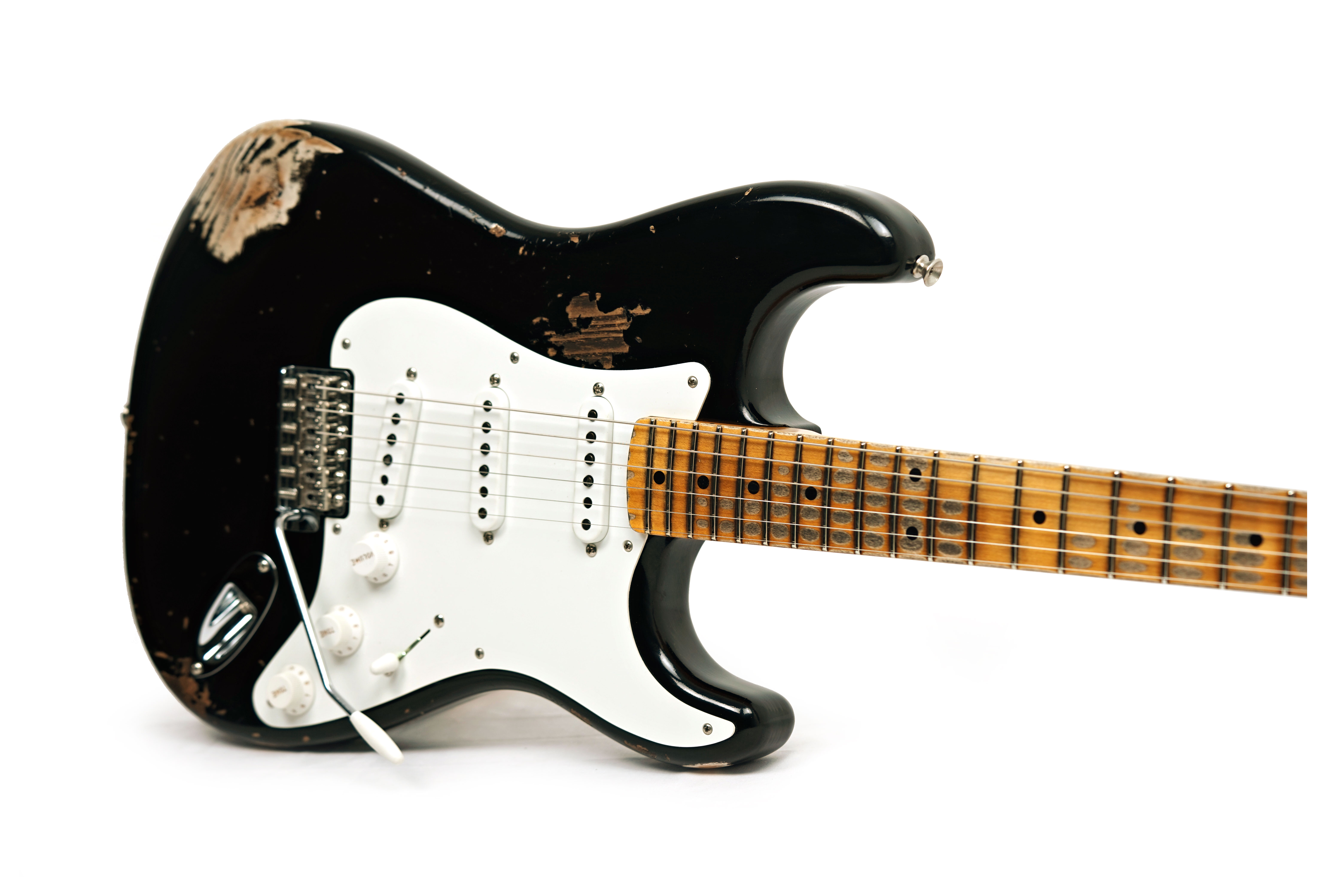 Fender Custom Shop 1955 Stratocaster Heavy Relic Black #CZ589818