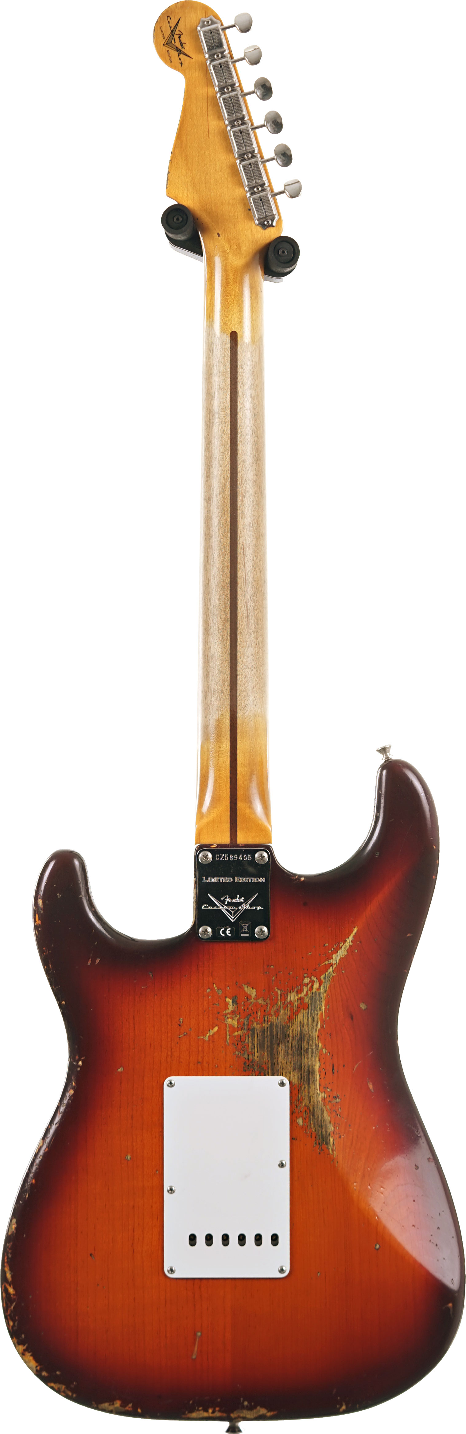 Fender Custom Shop 1955 Stratocaster Heavy Relic Faded Violin Burst #CZ589405