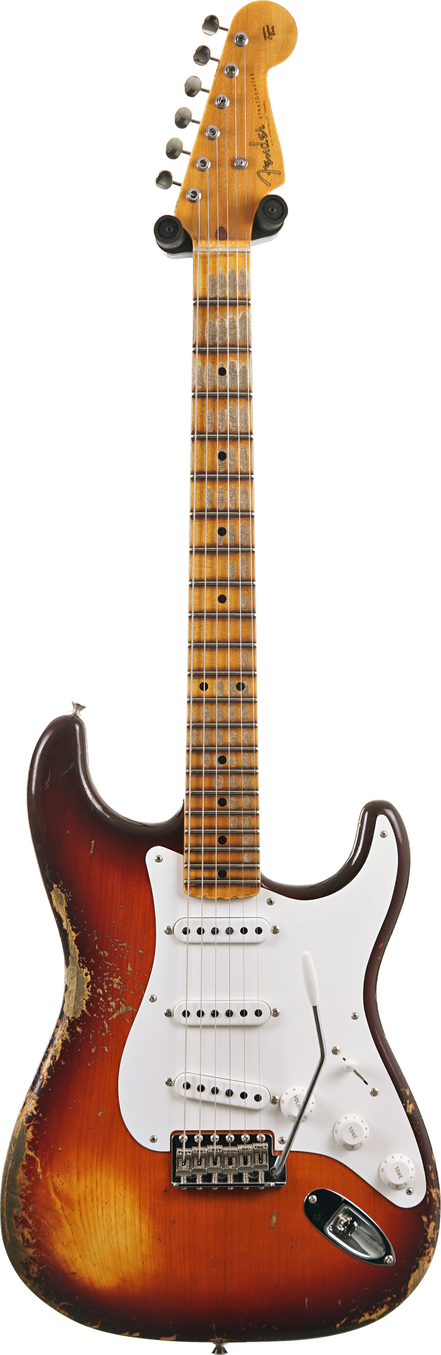 Fender Custom Shop 1955 Stratocaster Heavy Relic Faded Violin Burst #CZ589405