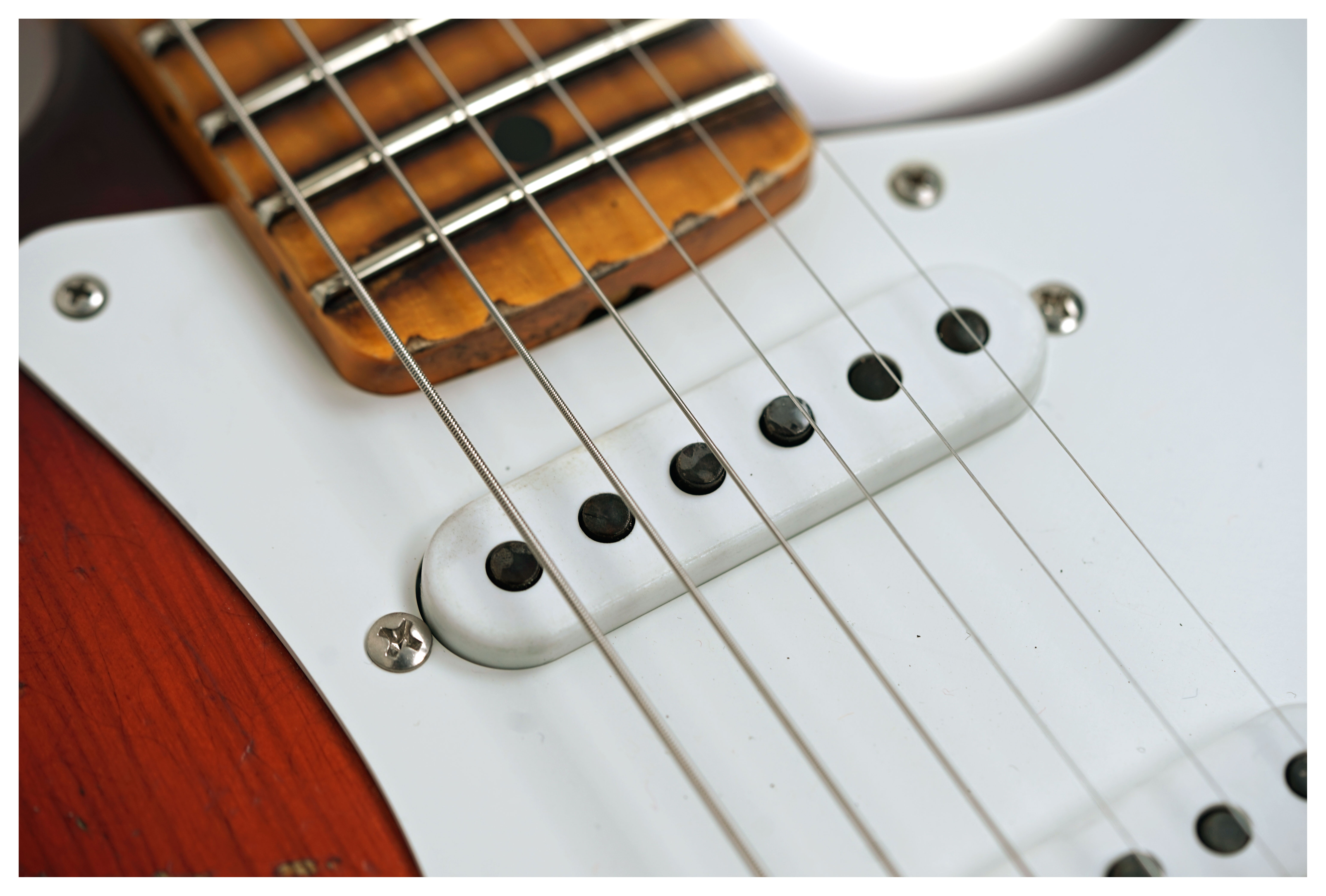Fender Custom Shop 1955 Stratocaster Heavy Relic Faded Violin Burst #CZ589405