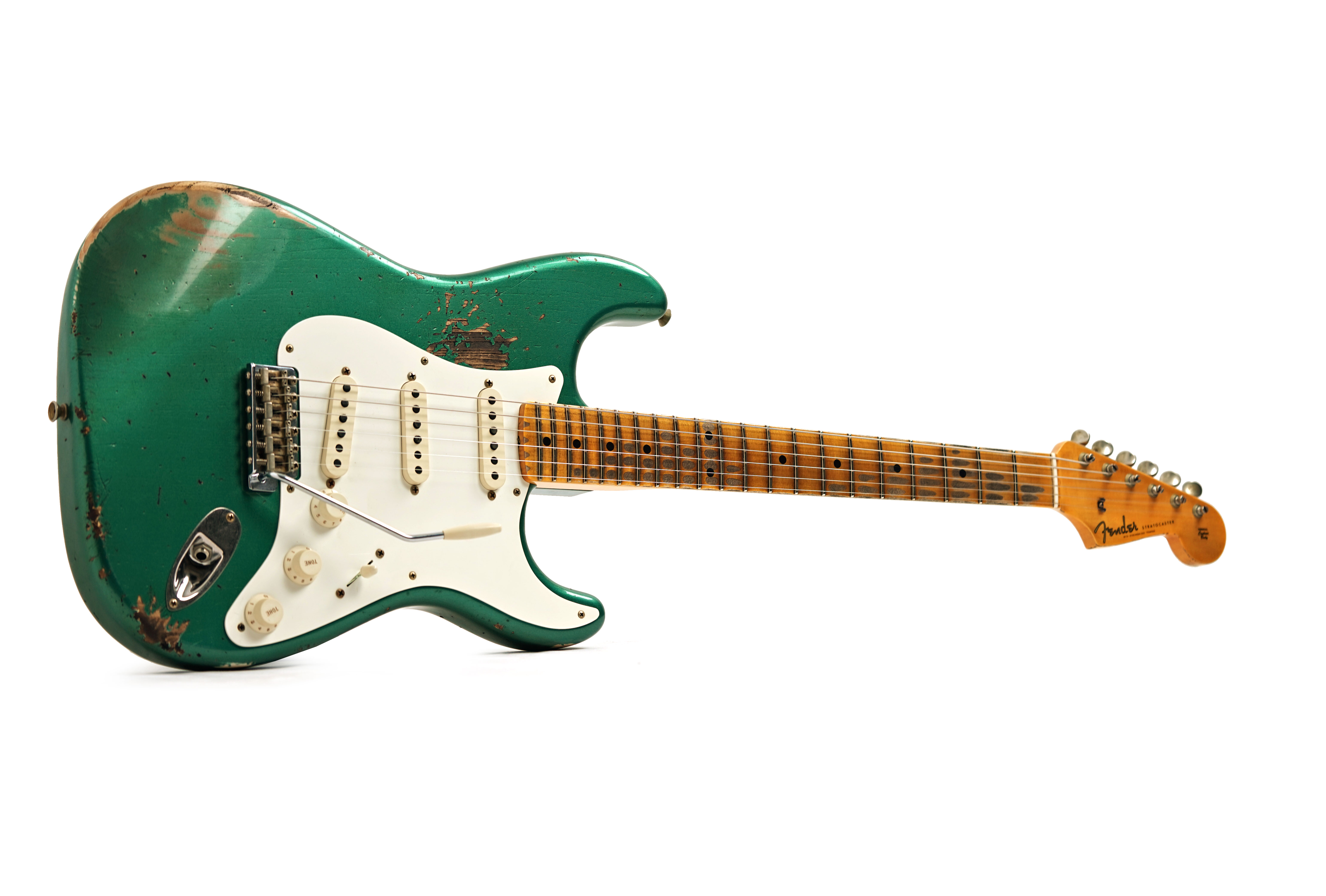 Fender Custom Shop 1957 Stratocaster Heavy Relic Aged Sherwood Green Metallic #R148334
