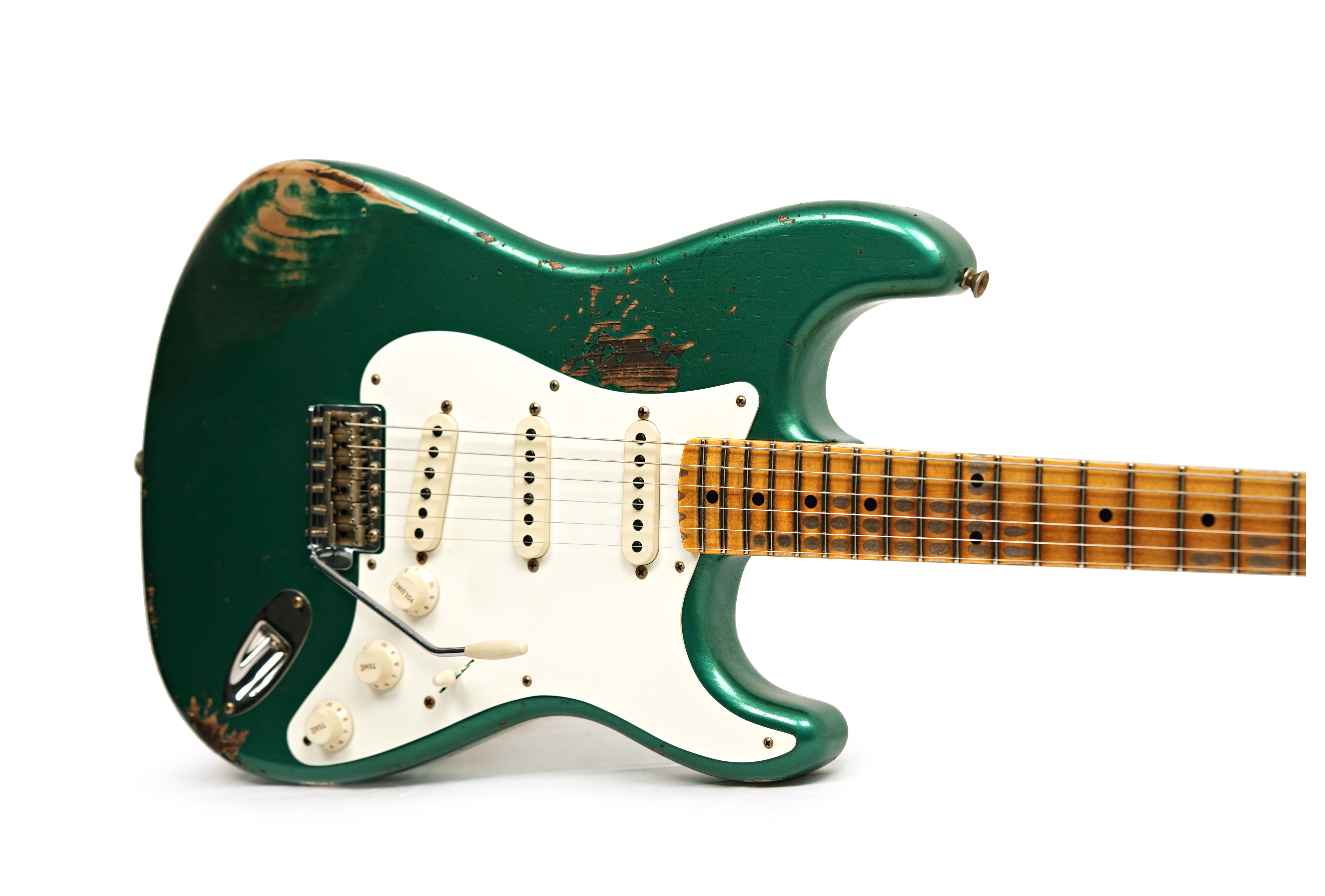 Fender Custom Shop 1957 Stratocaster Heavy Relic Aged Sherwood Green Metallic #R148334