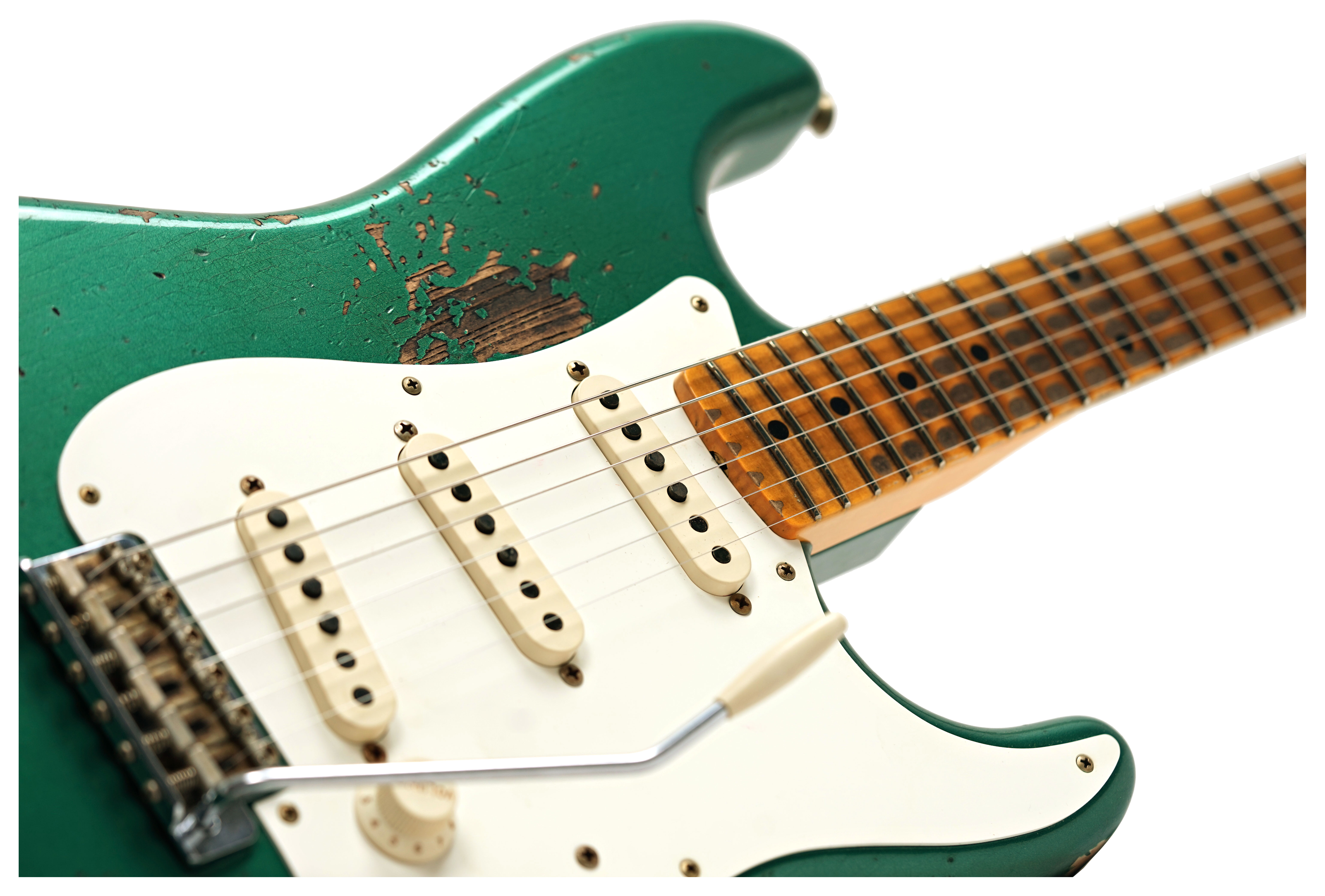 Fender Custom Shop 1957 Stratocaster Heavy Relic Aged Sherwood Green Metallic #R148334