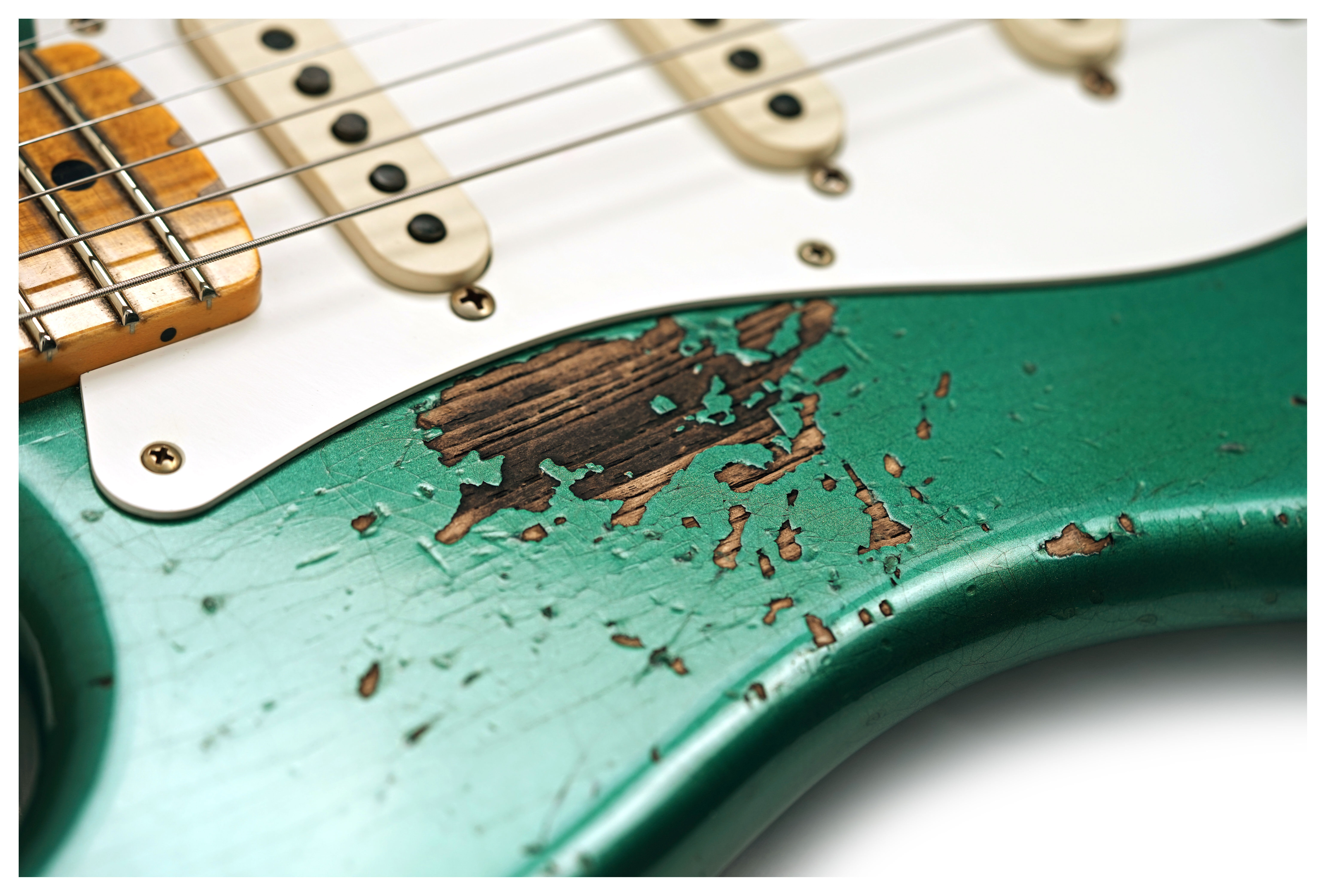 Fender Custom Shop 1957 Stratocaster Heavy Relic Aged Sherwood Green Metallic #R148334