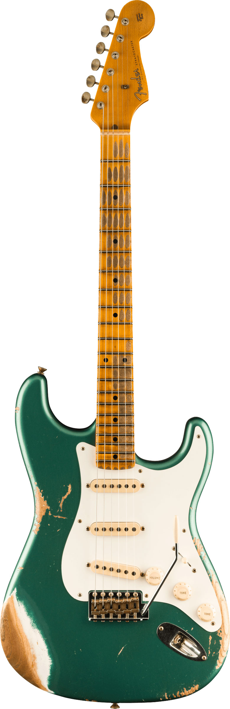 Fender Custom Shop 1957 Stratocaster Heavy Relic Aged Sherwood Green Metallic