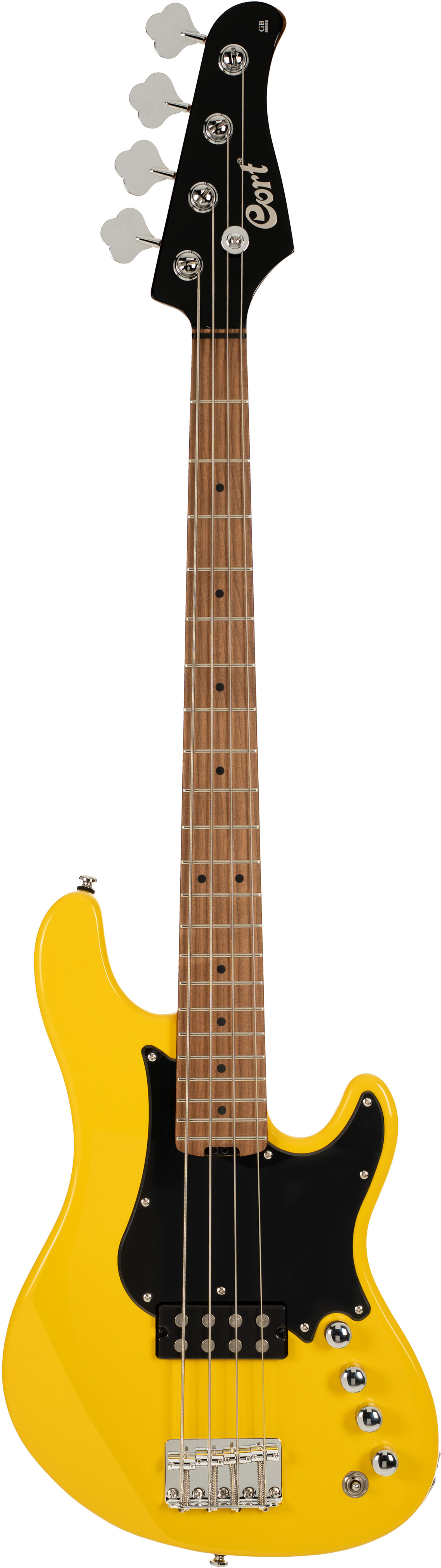 Cort GB Short Scale Bass Yellow Crush