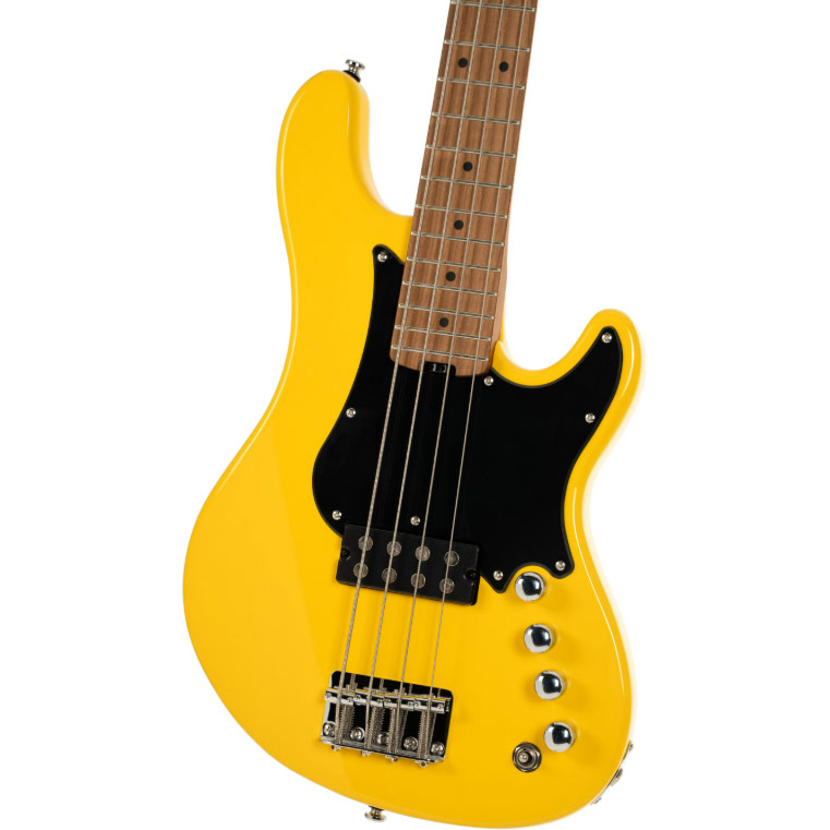 Cort GB Short Scale Bass Yellow Crush