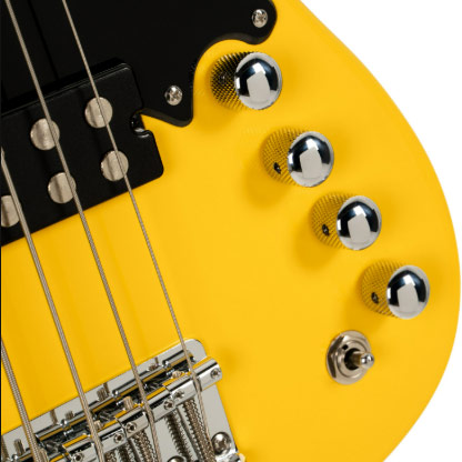 Cort GB Short Scale Bass Yellow Crush