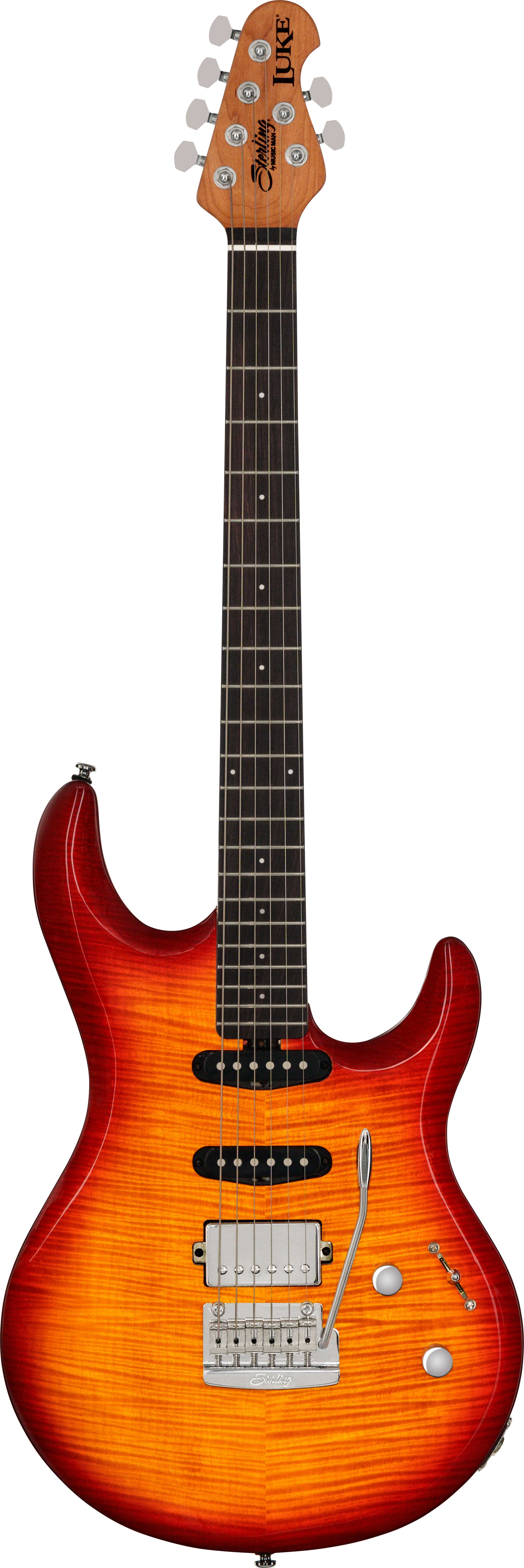 Music Man Sterling Luke LK100 HSS Heritage Cherry Burst