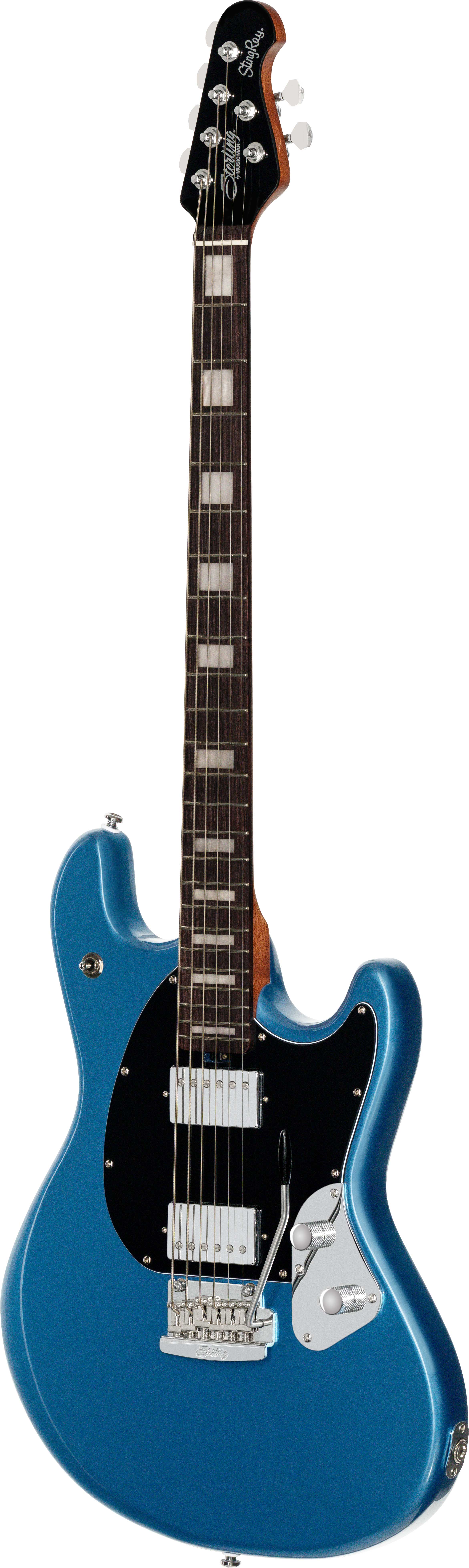 Music Man Sterling Stingray Guitar Baritone Toluca Lake Blue