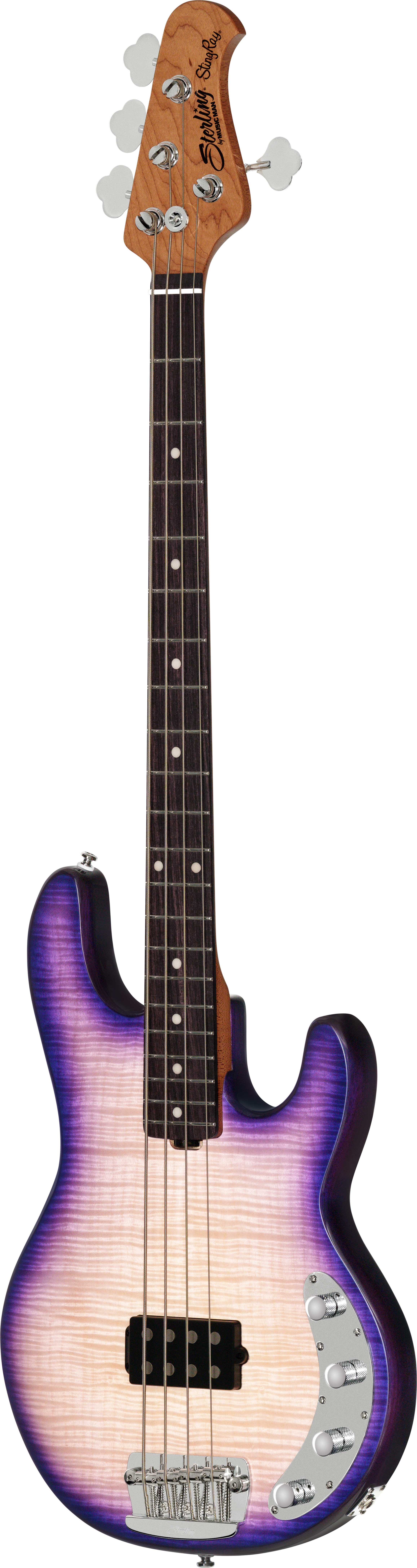 Music Man Sterling StingRay Ray34 Flame Purple Sunset