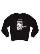 Fender Hello Kitty Crewneck Logo Sweatshirt Black S