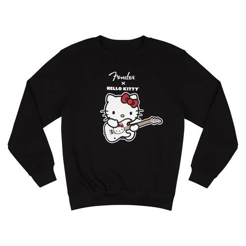 Fender Hello Kitty Crewneck Logo Sweatshirt Black M Fender Hello Kitty Crewneck Logo Sweatshirt Black M