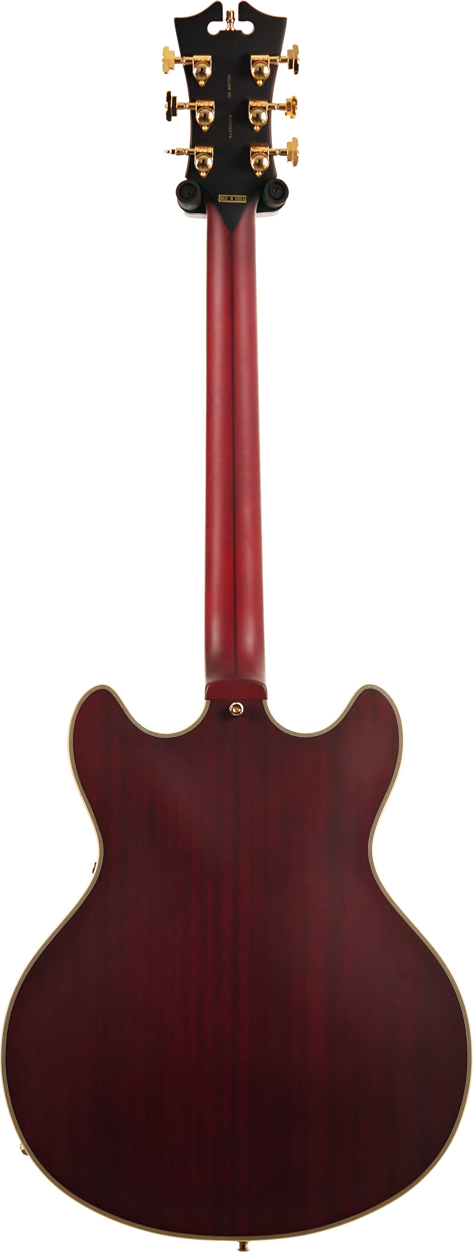 D'Angelico Deluxe DC Satin Trans Wine (Ex-Demo) #W2200274