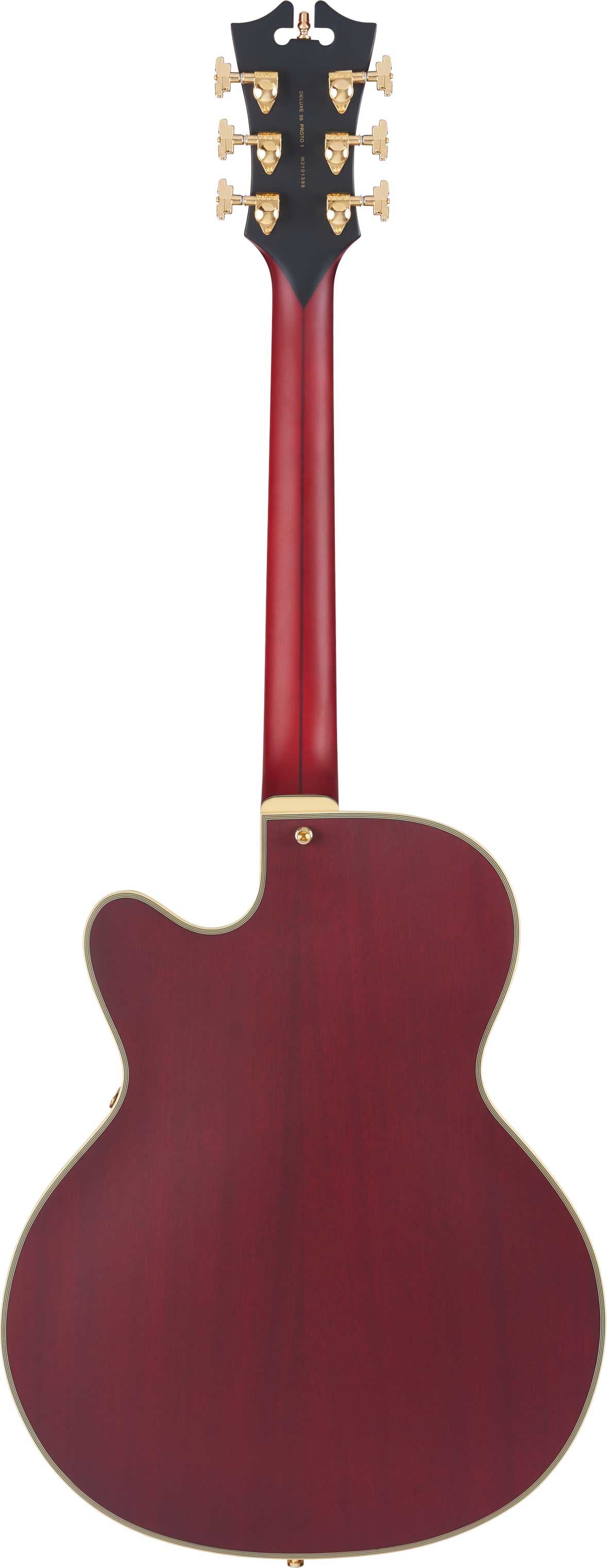 D'Angelico Deluxe DC Satin Trans Wine