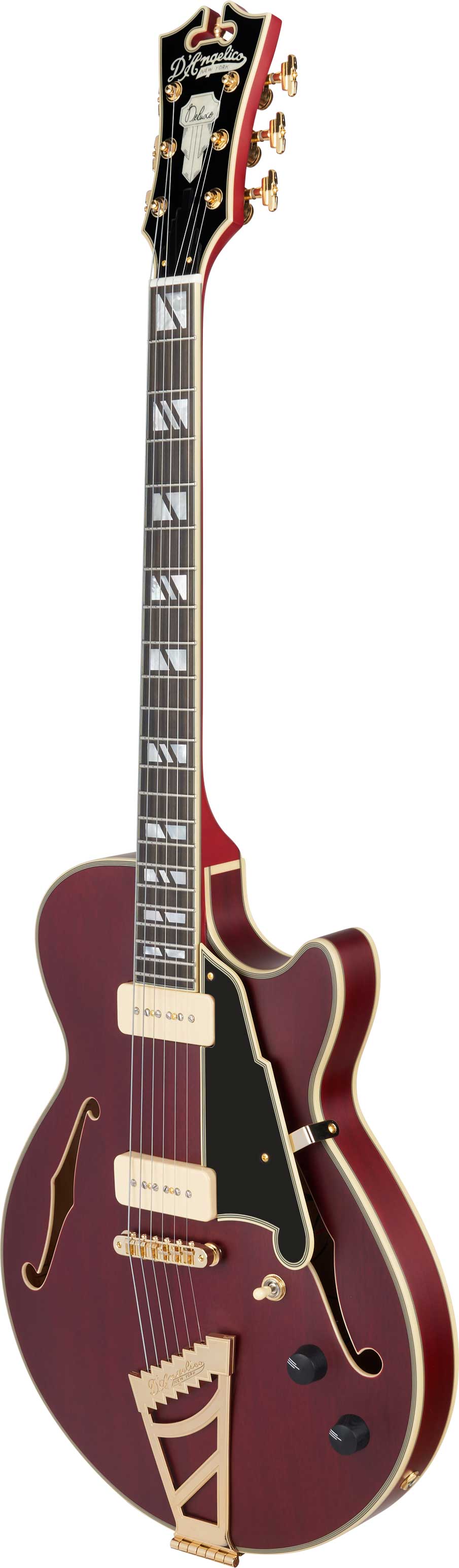 D'Angelico Deluxe SS Satin Trans Wine