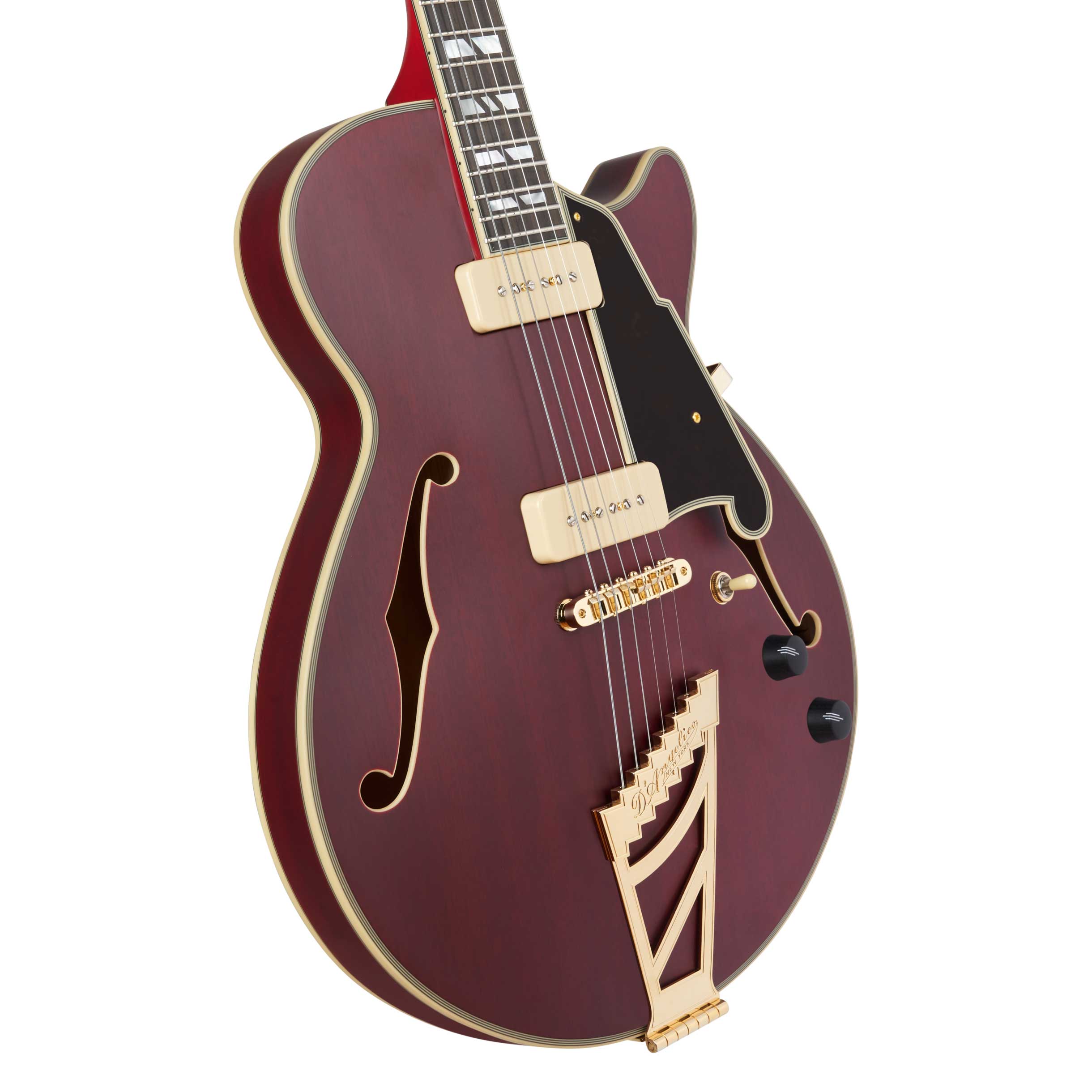 D'Angelico Deluxe SS Satin Trans Wine