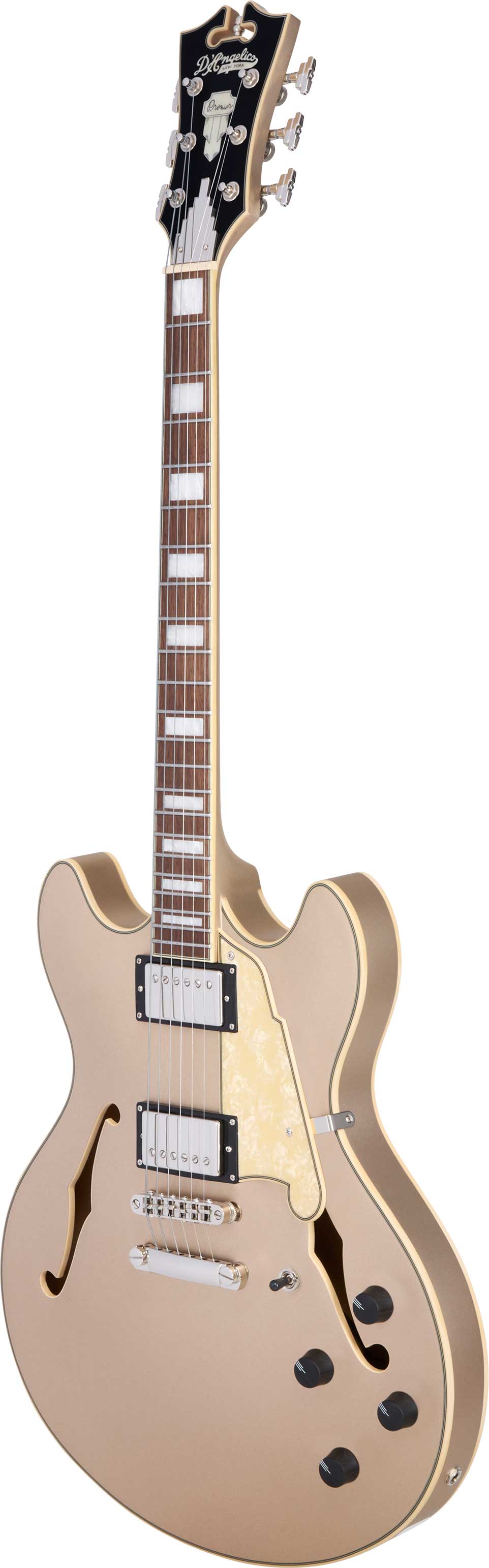 D'Angelico Premier DC XT Satin Desert Gold