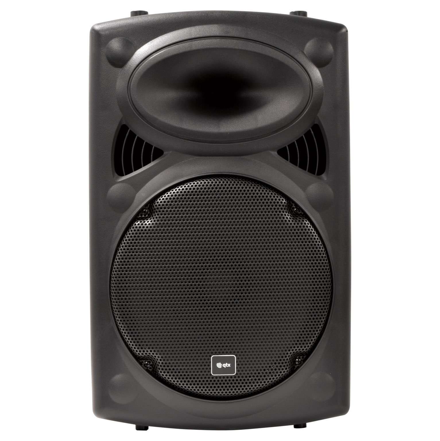 QTX QR12PA Portable PA Speaker with TWS + 2 x UHF Microphones