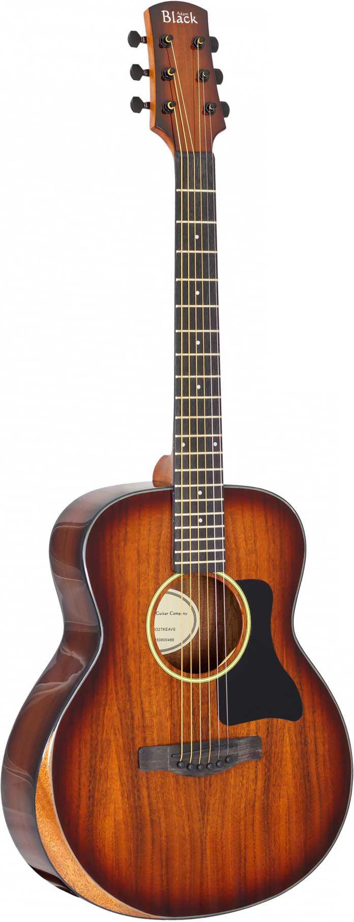 Adam Black O-2 Travel Koa Electro Acoustic with Bevelled Armrest
