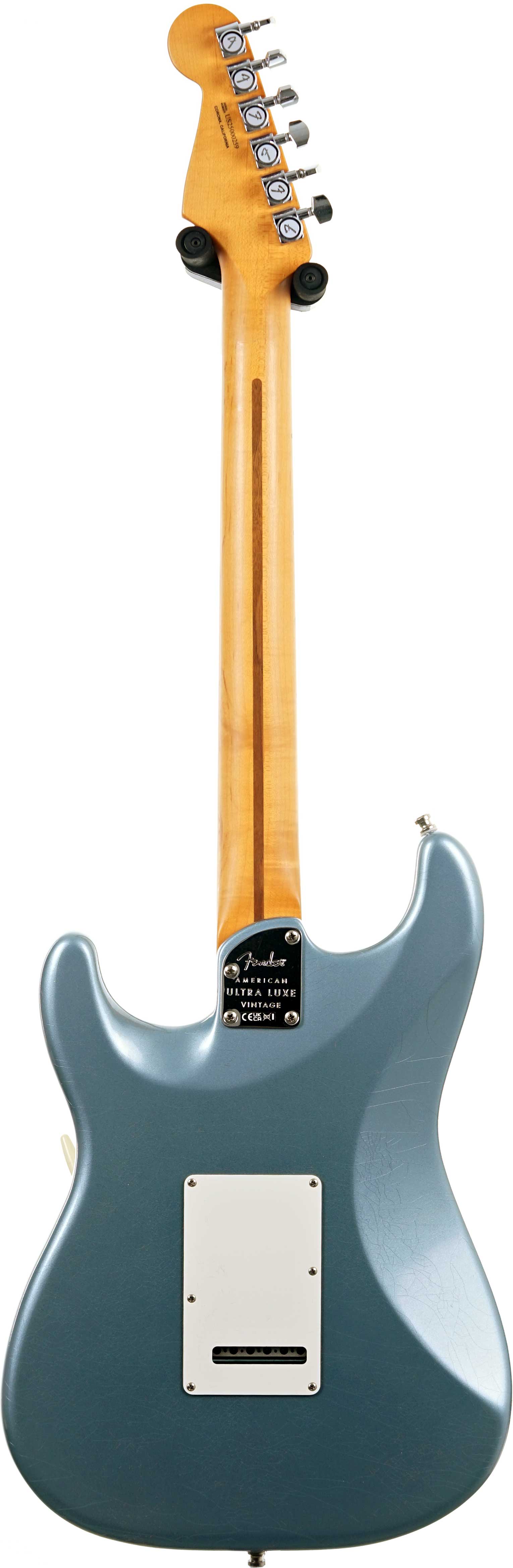 Fender American Ultra Luxe 60s Stratocaster Ice Blue Metallic Maple Fingerboard #US25000259