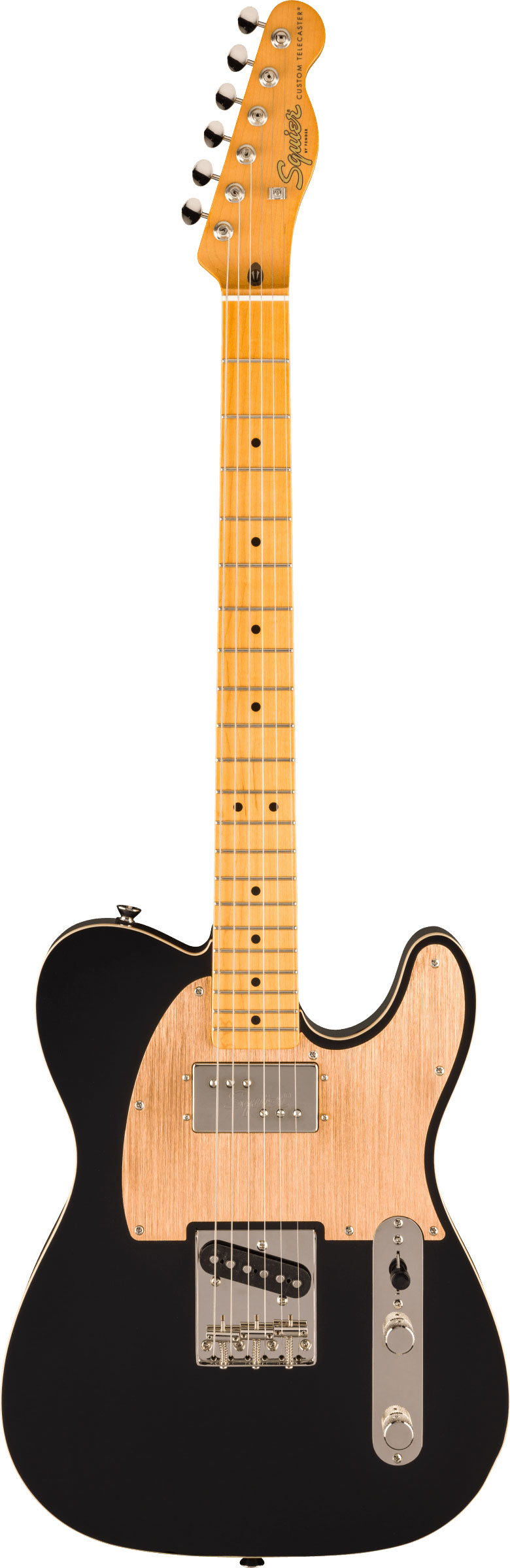 Squier FSR Classic Vibe 60s Custom Telecaster SH Gold Anodized Pickguard Black Maple Fingerboard