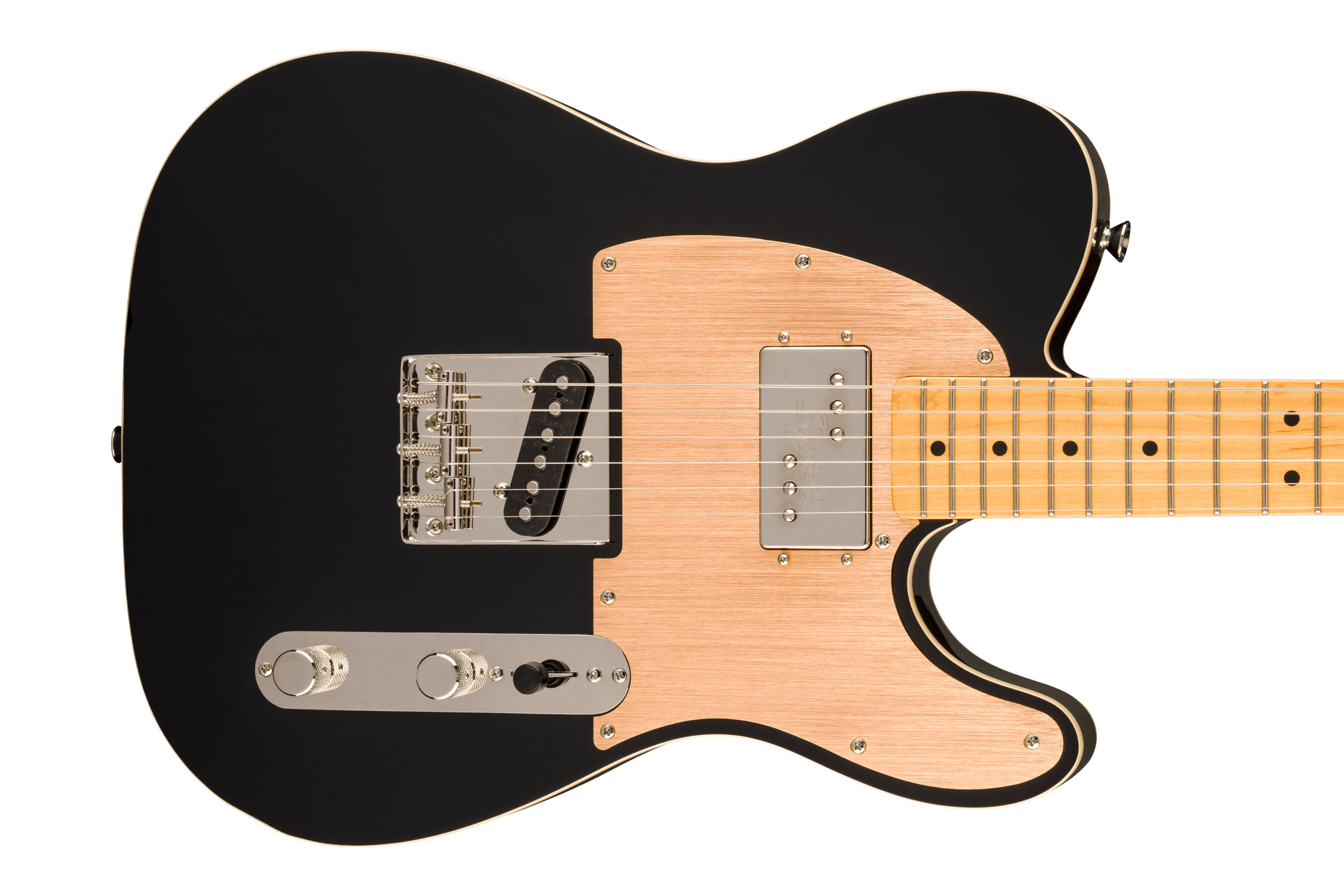 Squier FSR Classic Vibe 60s Custom Telecaster SH Gold Anodized Pickguard Black Maple Fingerboard