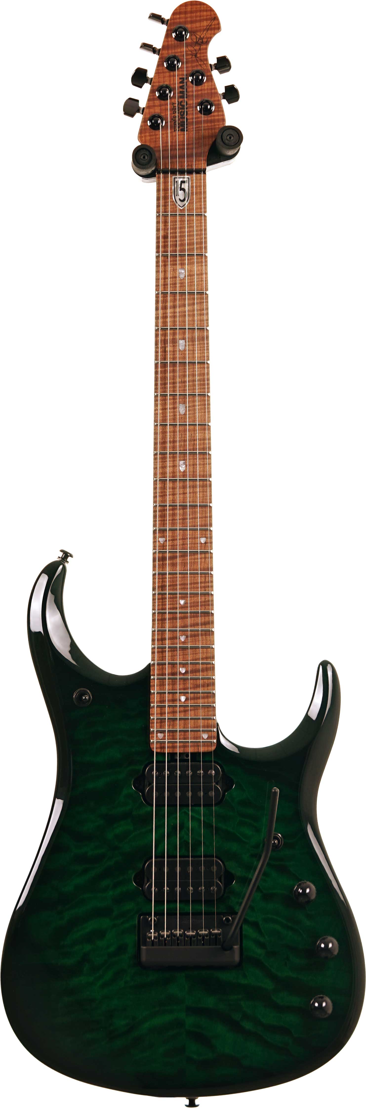 Music Man JP15 Green Tiger Eye Quilt #H09388