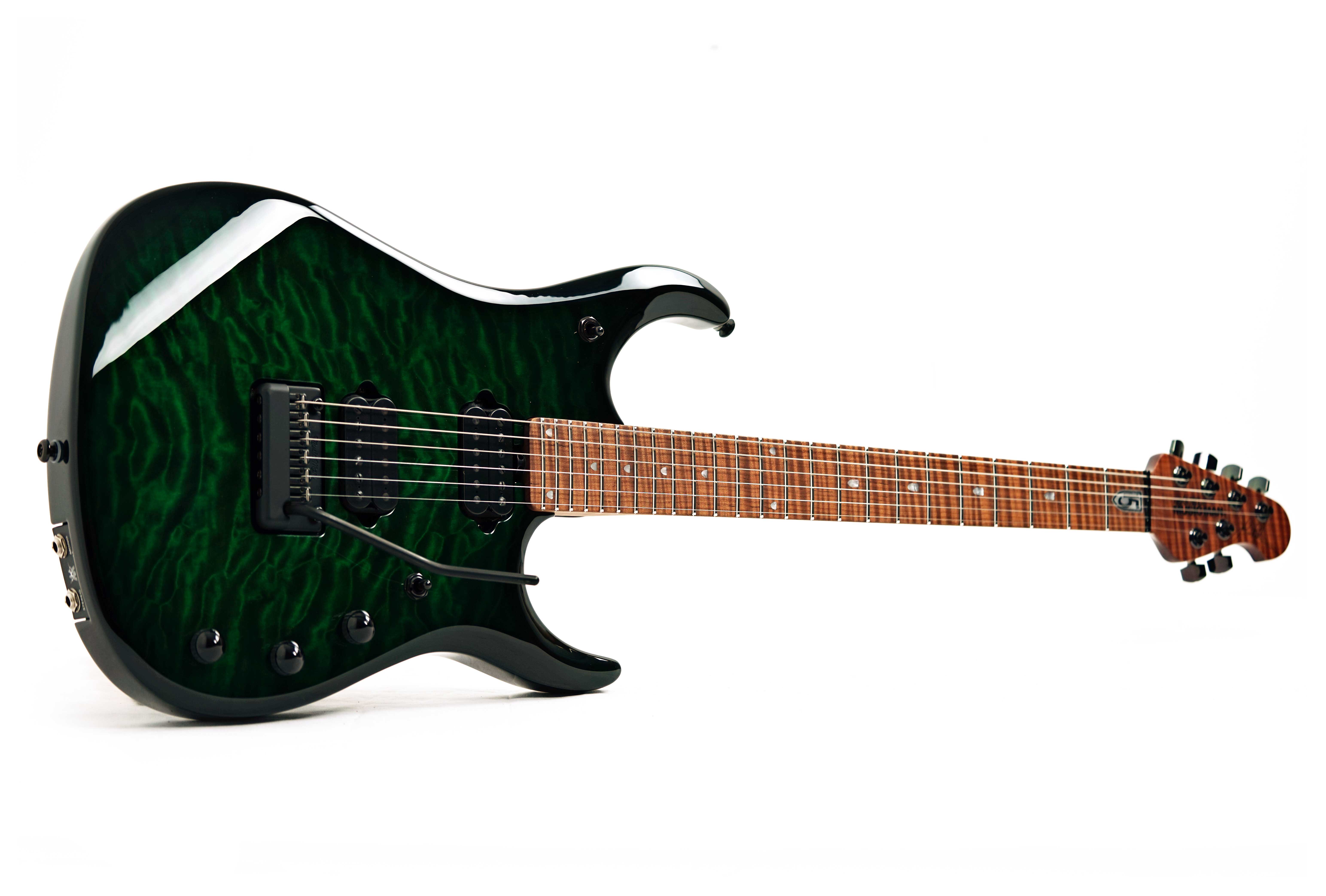 Music Man JP15 Green Tiger Eye Quilt #H09388
