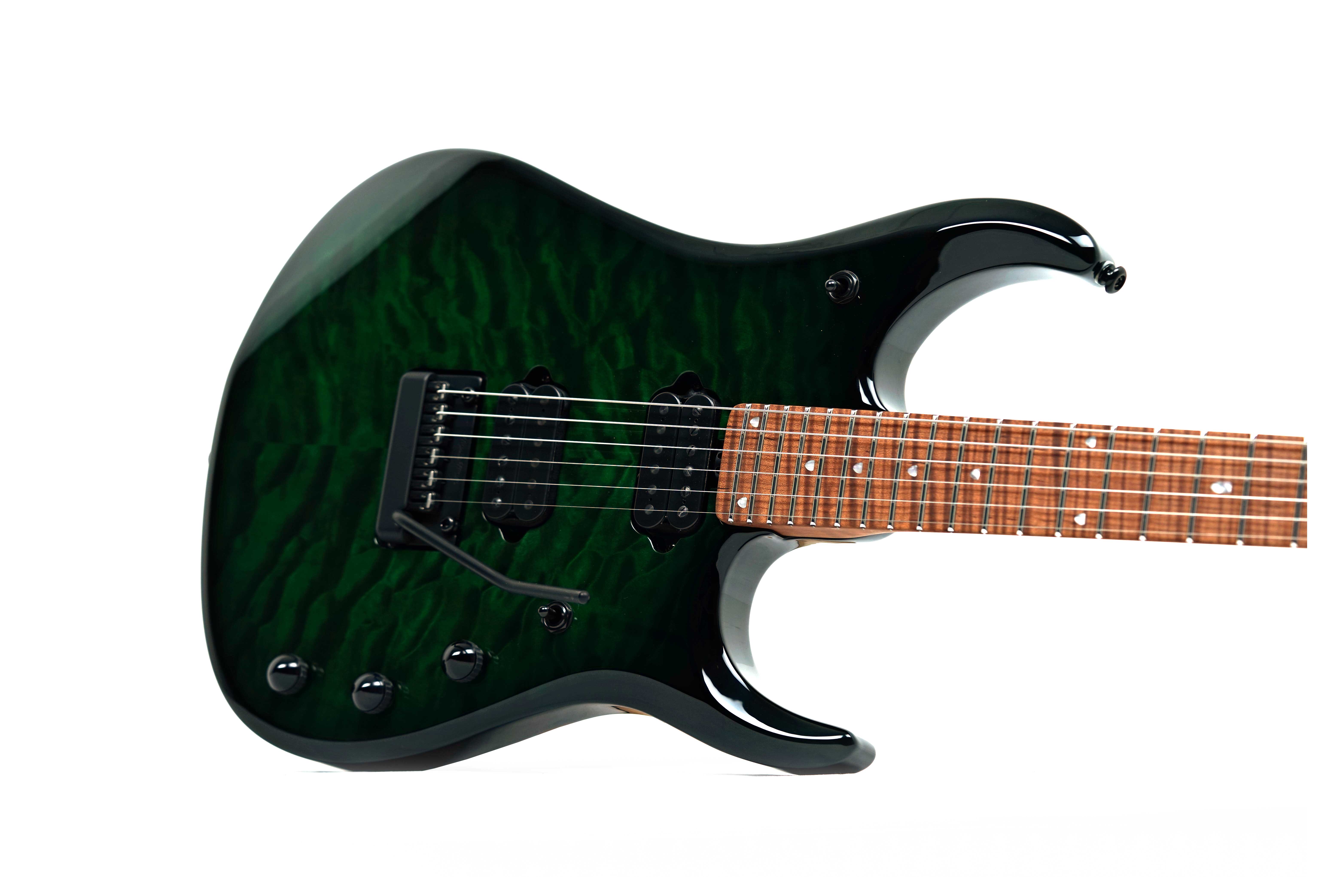 Music Man JP15 Green Tiger Eye Quilt #H09388