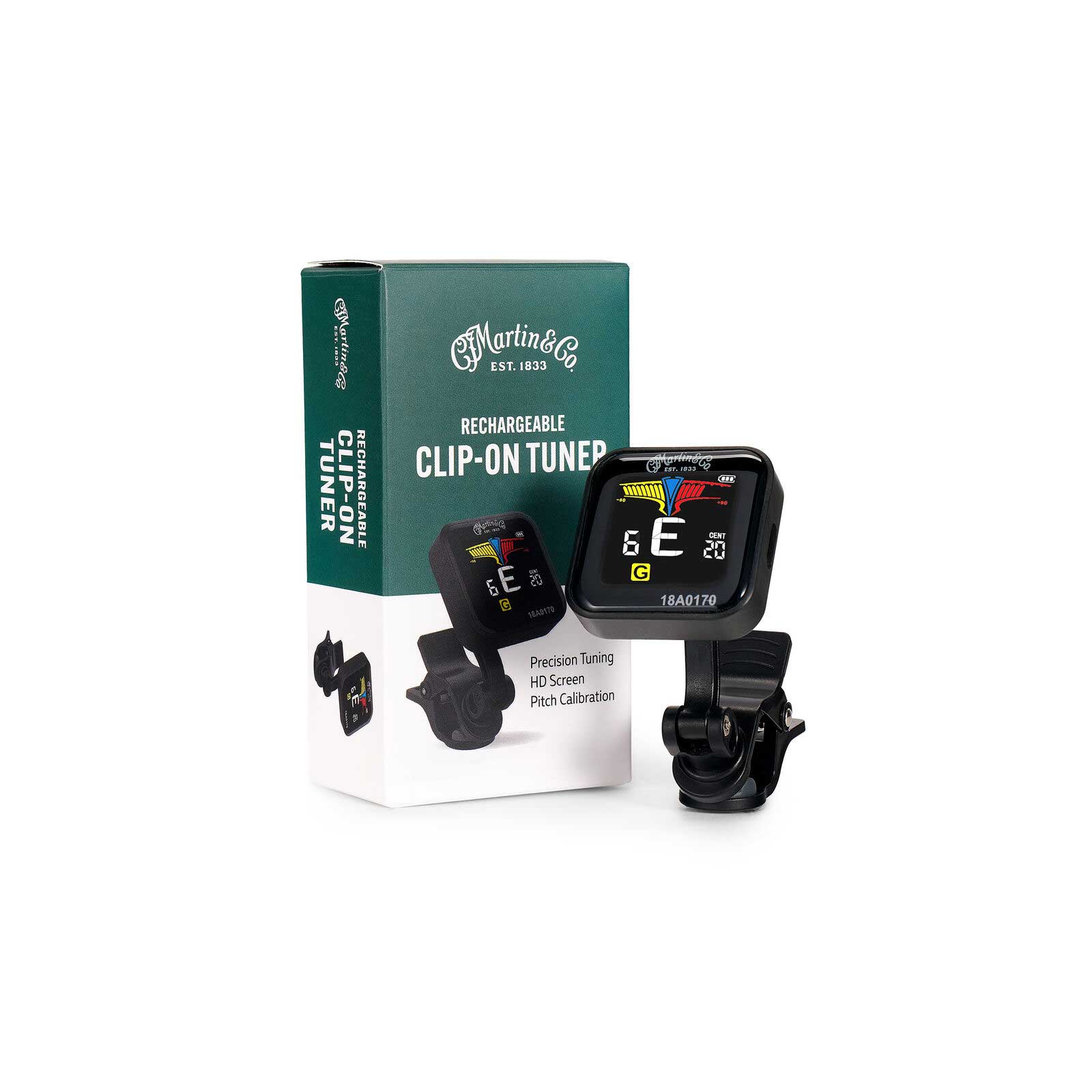 Martin Guitar Clip-On Rechargeable Tuner