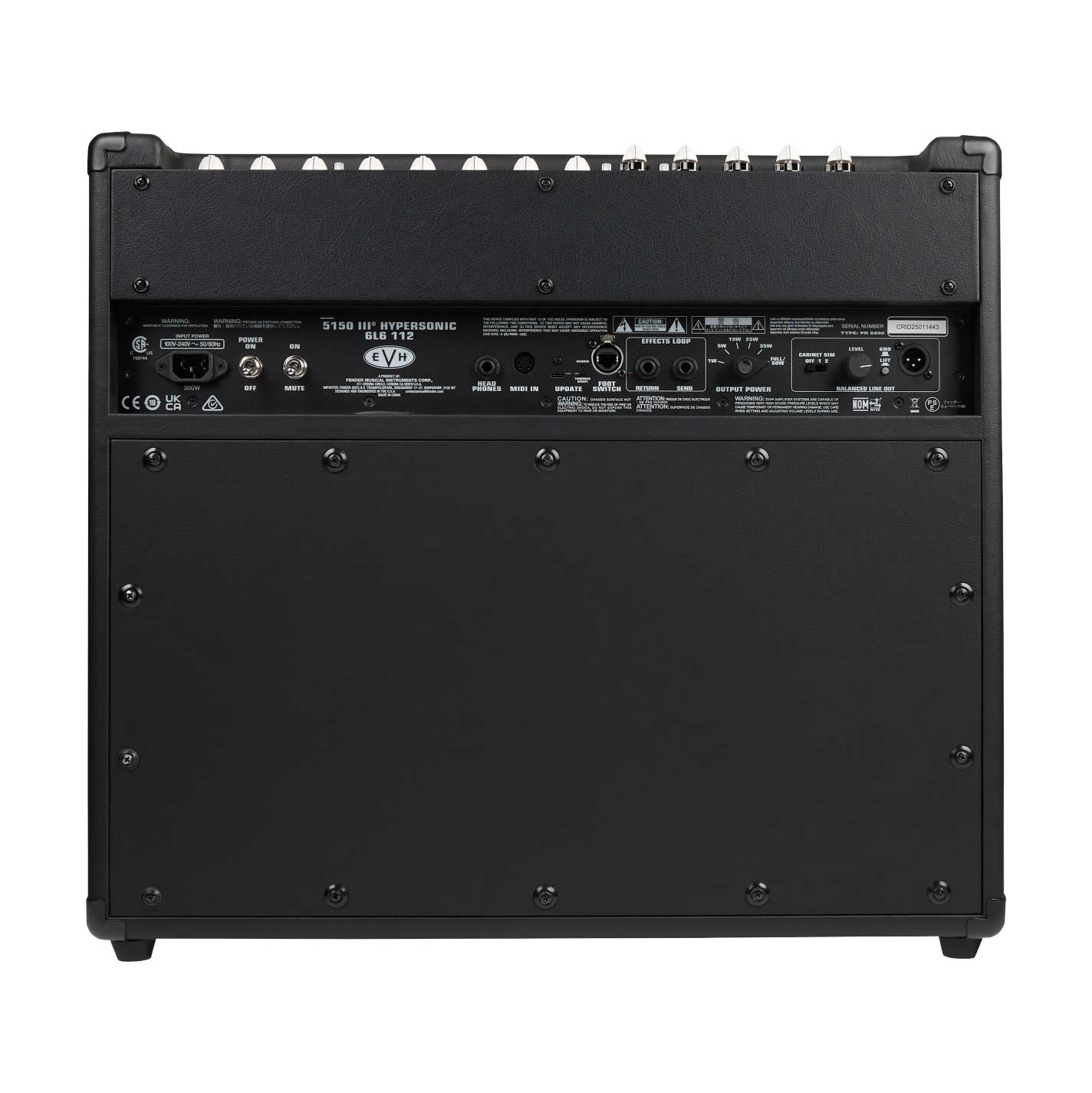 EVH 5150III Hypersonic 6L6 1x12 Combo Modelling Amp Black