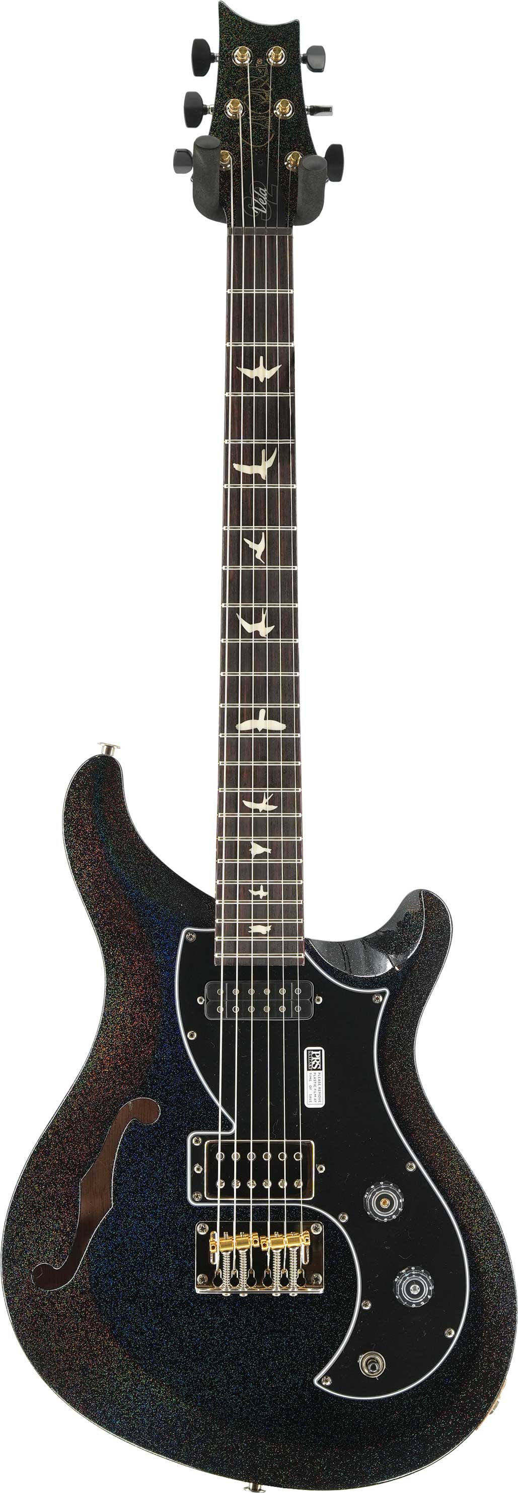 PRS S2 Vela Semi-Hollow Black Rainbow Holoflake