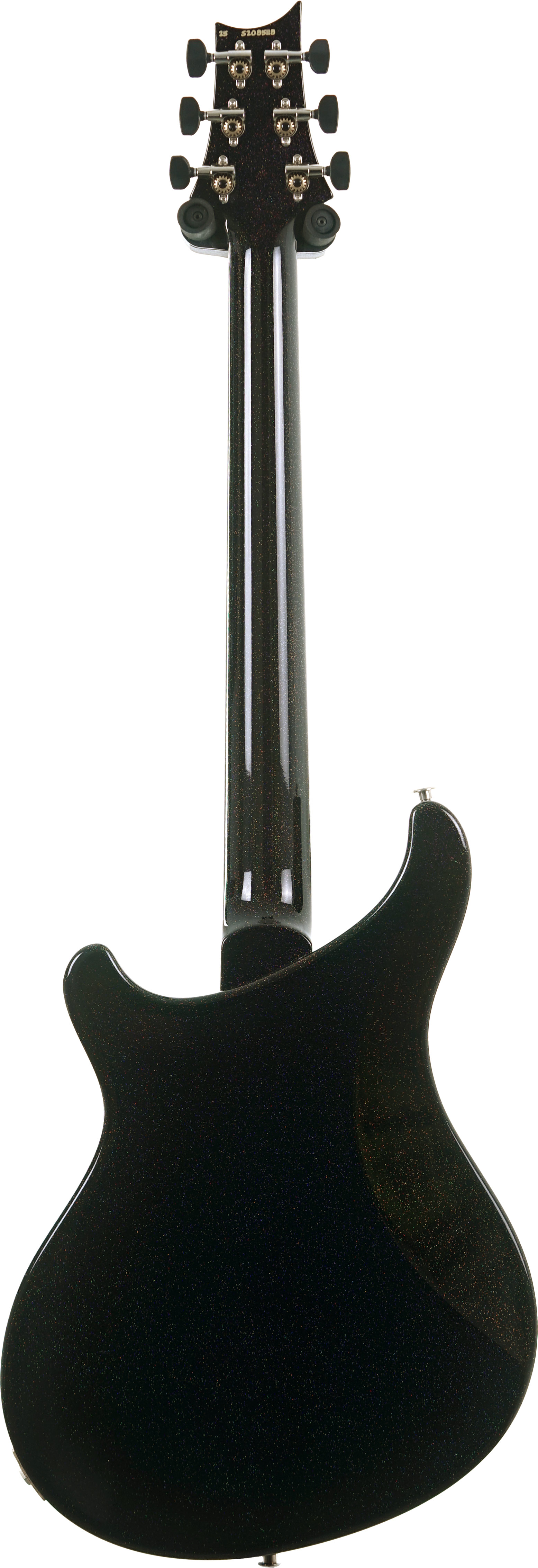 PRS S2 Vela Semi-Hollow Black Rainbow Holoflake with Cuban Mahogany Neck #S2085118