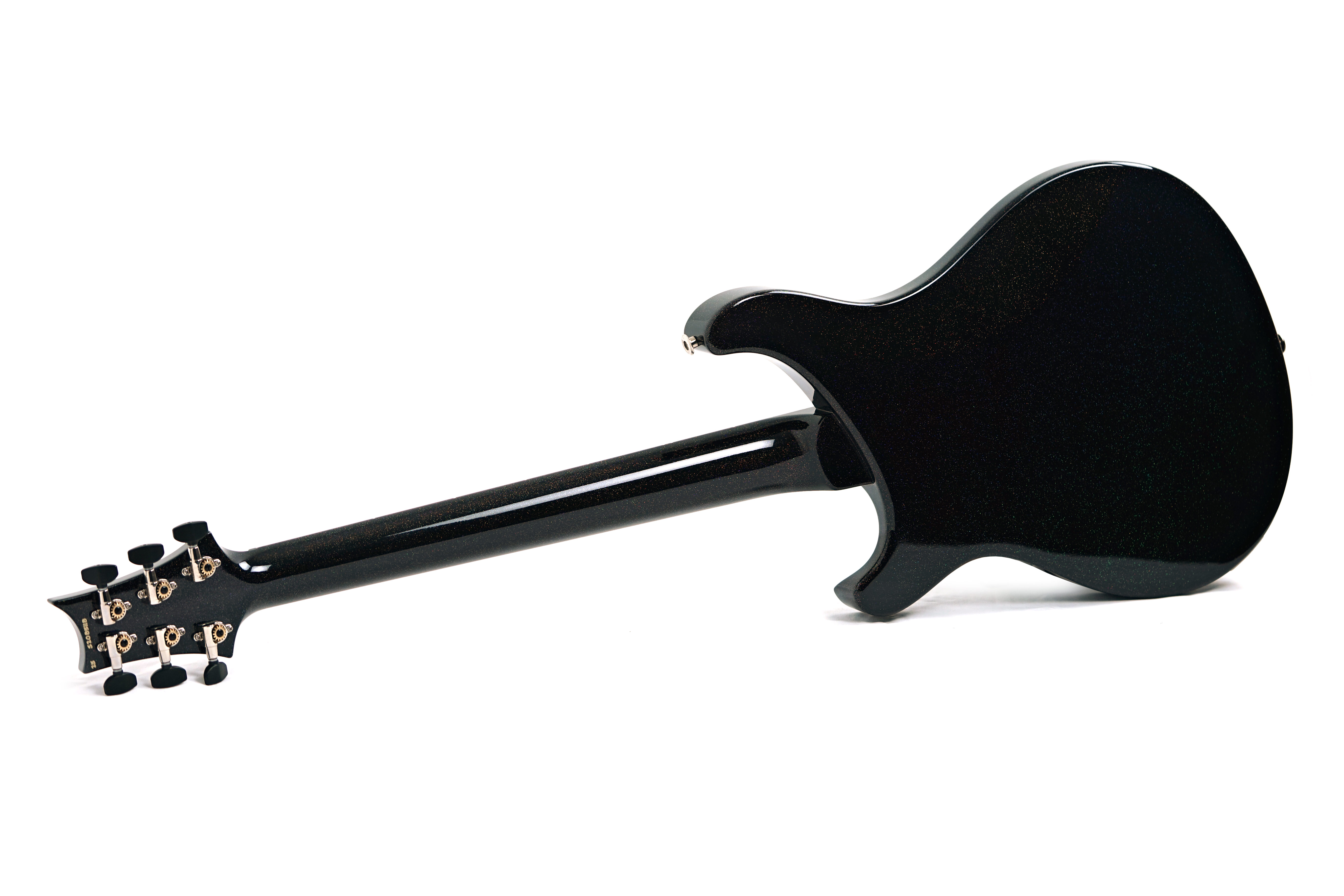 PRS S2 Vela Semi-Hollow Black Rainbow Holoflake with Cuban Mahogany Neck #S2085118