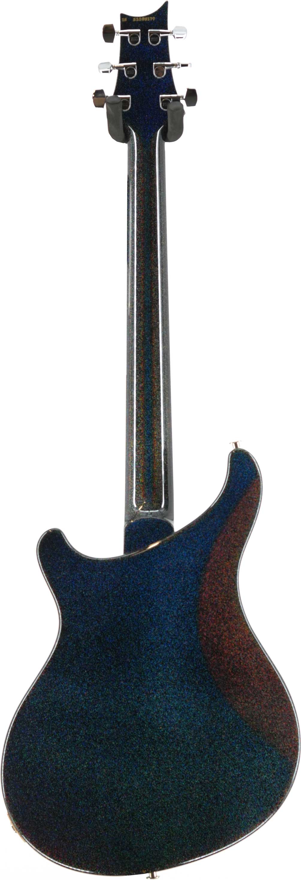 PRS S2 Vela Semi-Hollow Black Rainbow Holoflake with Cuban Mahogany Neck